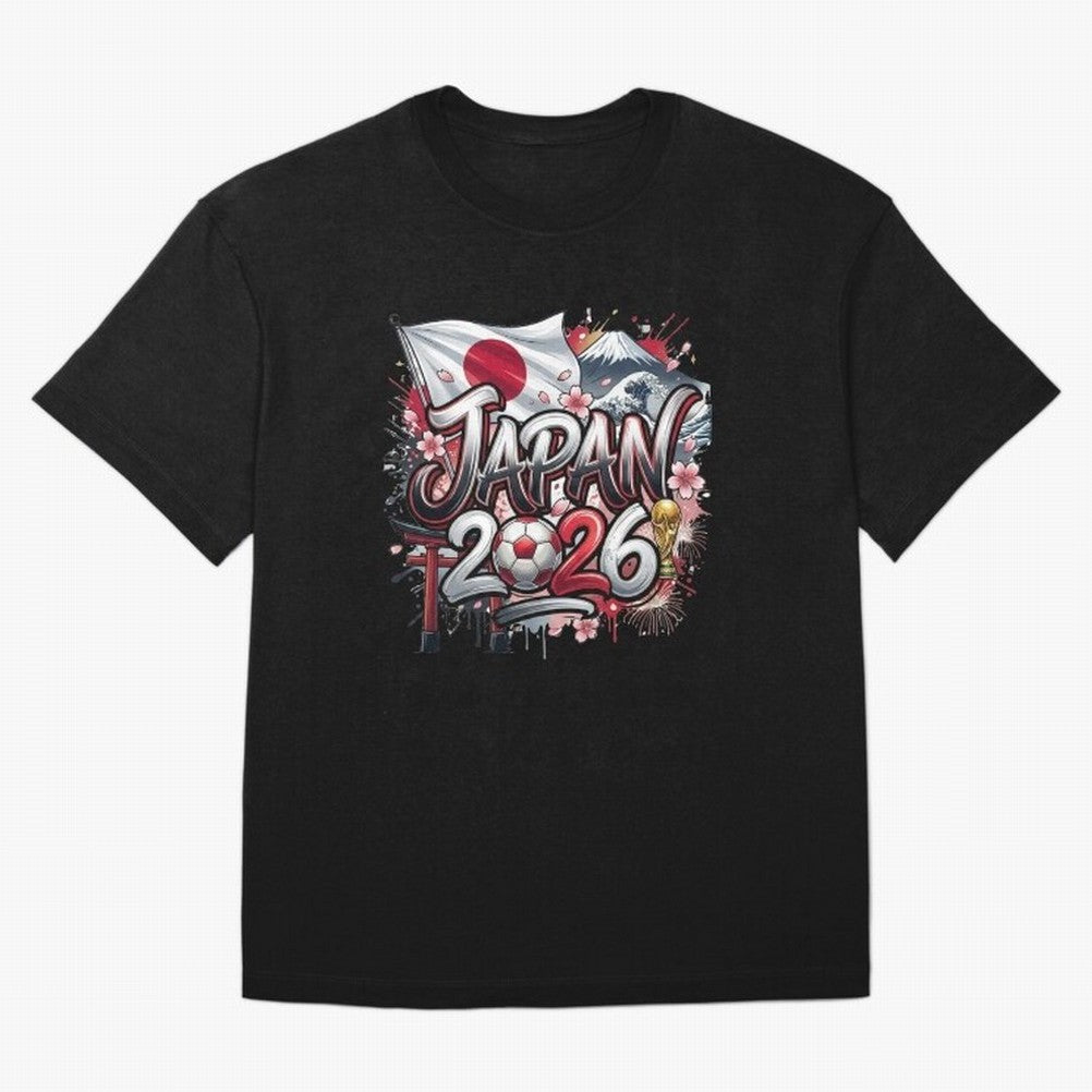 Japan World Cup 2026 Football Legacy Oversized T-Shirt Celebrate Every Goal in FIFA World Cup 2026 USA Canada Mexico Spirit, Featuring Spain, Haaland and Mbappe, Supporter Pride, Iconic Celebrations, Legendary Names and Global Match Day Energy;