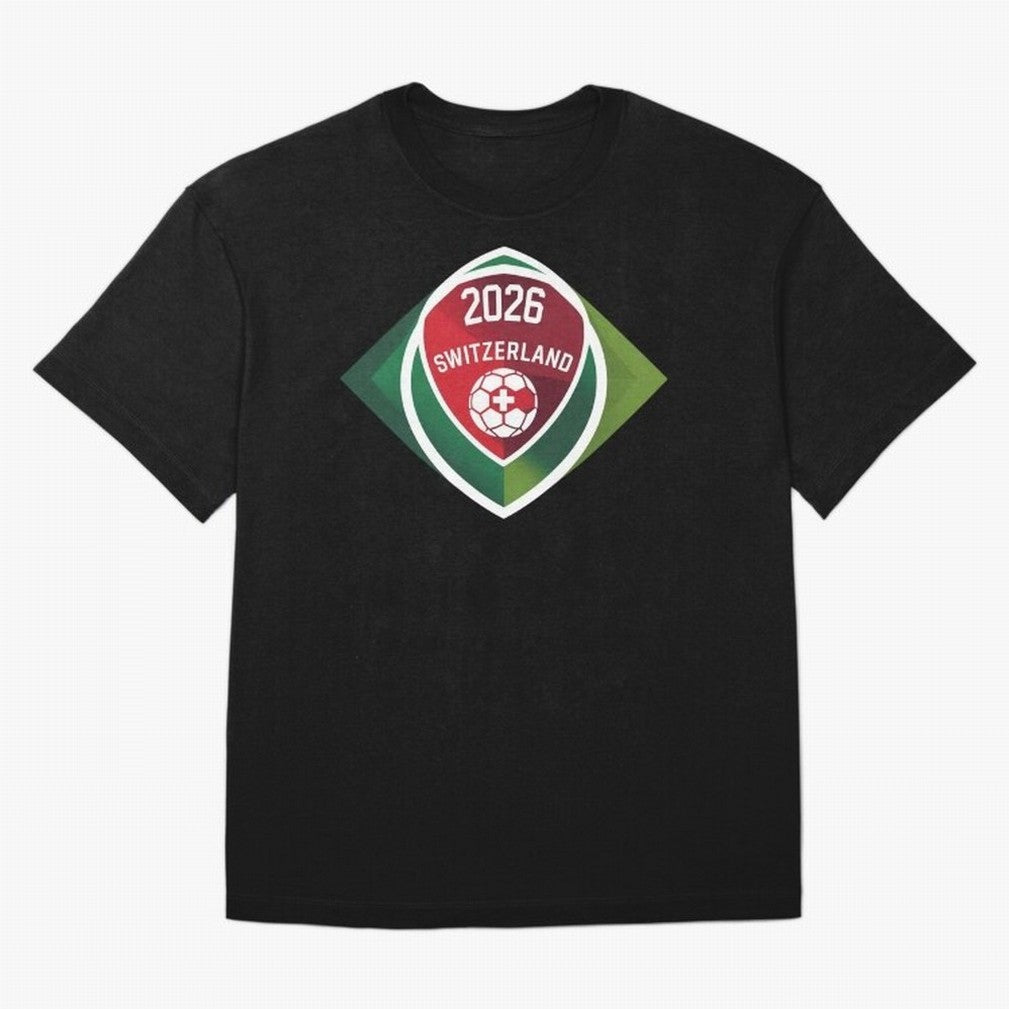 Switzerland 2026 Oversized T-Shirt Bring Champion Energy into FIFA World Cup 2026 for Fans of Haaland and England and Germany, Bringing Goal Celebration Energy, Supporter Heritage, Football Icons and Worldwide Tournament Joy; Made for Collectors