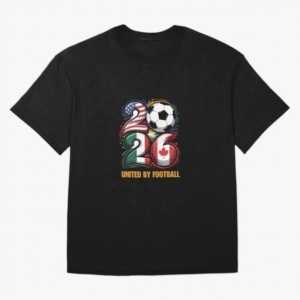 United By Football Soccer Fan Gear 2026 Oversized T-Shirt Bring a Champion Mindset to FIFA World Cup 2026 Spirit, Inspired by Germany, Messi, Neymar and Mbappe, Football History, Final Match Energy, Crowd Noise and Once in a Lifetime Moments; Built