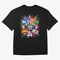 2026 Soccer World Flags USA Mexico Canada Football Paint Splash Graphic Oversized T-Shirt Build FIFA World Cup 2026 USA Canada Mexico for Fans of Neymar, Haaland and Cristiano Ronaldo and Portugal, Spain and Germany, Bringing Championship Spirit,