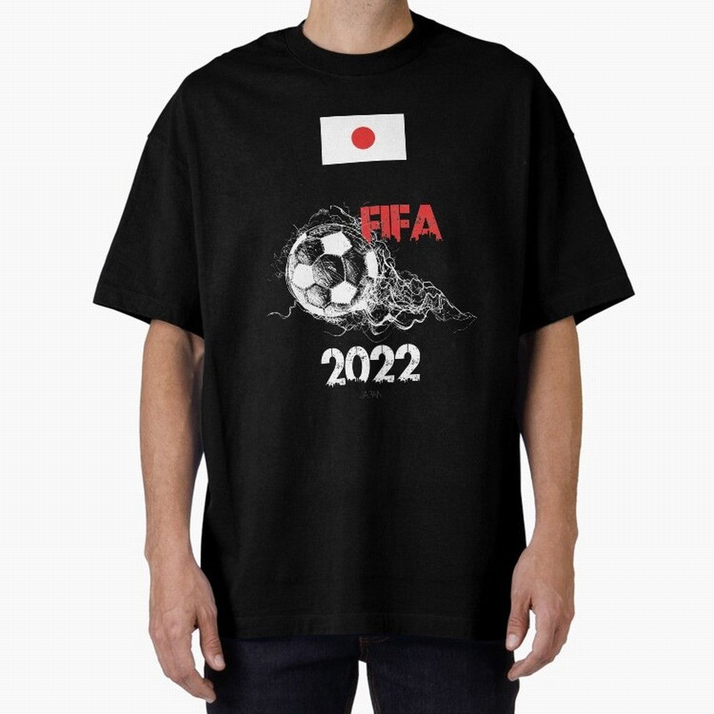 World Cup Qatar 2022 Japan Oversized T-Shirt Bring Bold Fan Energy to FIFA World Cup 2026 for Fans of Haaland and Argentina and Brazil, Bringing Stadium Memories, Football Loyalty, International Chants and Championship Tradition; Ideal for