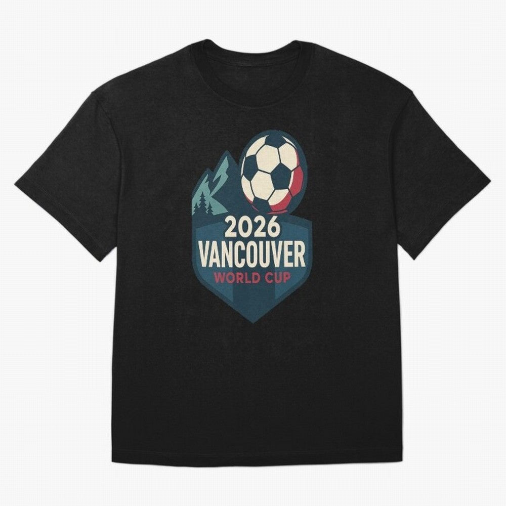 2026 Vancouver World Cup Design Oversized T-Shirt Bring Legendary Rivalry Energy to FIFA World Cup 2026 for Fans of Messi and France and Portugal, Bringing Global Supporter Spirit, Legendary Goals, National Colors and Tournament Celebration; Ideal