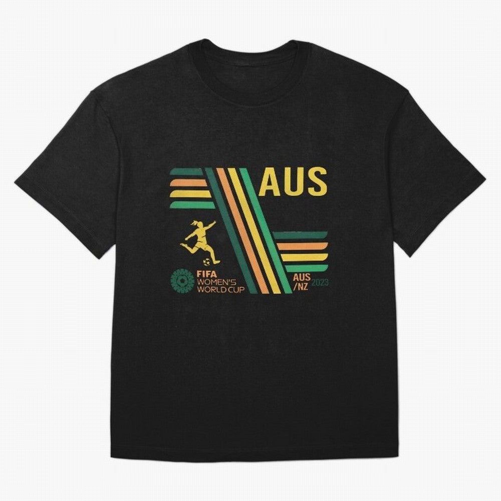 Australia Women's World Cup Oversized T-Shirt Cheer through Every Moment of FIFA World Cup 2026 Group Stage for Fans of Messi and France and Portugal, Bringing Vintage Soccer Flavor, Modern Football Stars, National Flags and Final Night Emotion;