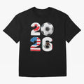 2026 North America Football Massive Event Soccer Ball Oversized T-Shirt Celebrate the Stars of Global Football Passion for FIFA World Cup 2026 Group Stage, Driven by CR7 and Messi, Germany, Soccer Culture, Superstar Moments, National Team Dreams