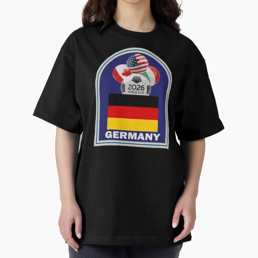 Germany 2026 Soccer T-shirt Oversized T-Shirt Enjoy the FIFA World Cup 2026 Group Stage Journey through Neymar, Haaland and Cristiano Ronaldo Highlights, Netherlands Pride, Supporter Pride, Iconic Celebrations, Legendary Names and Global Match Day