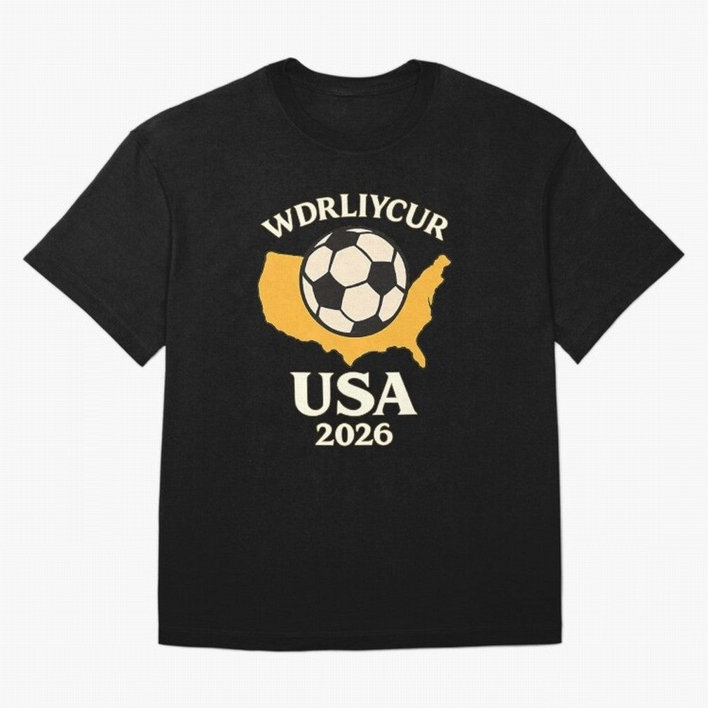 World Cup 2026 USA Soccer Fan T-Shirt Oversized T-Shirt Create FIFA World Cup 2026 Centered on Messi, CR7 and Mbappe, Portugal Energy, Football Festival Excitement, Trophy Ambitions, Country Rivalries and Star Player Buzz; Created for Match Day