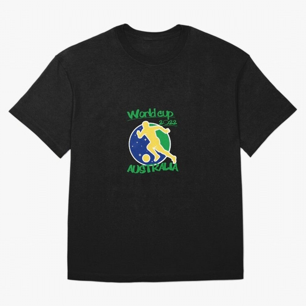 Australia World Cup 2022 Oversized T-Shirt Carry National Pride through FIFA World Cup 2026 USA Canada Mexico for Fans of Haaland and Mbappe and Portugal, Spain and Germany, Bringing Stadium Memories, Football Loyalty, International Chants and