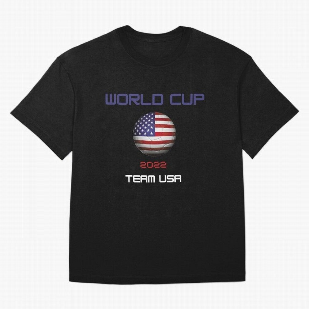 World cup 2022 Team USA Oversized T-Shirt Bring Global Tournament Vibes to FIFA World Cup 2026 Group Stage Spirit, Highlighting Spain, Messi and Cristiano Ronaldo, Worldwide Fan Energy, Dramatic Goals, Stadium Lights and Championship Celebrations;