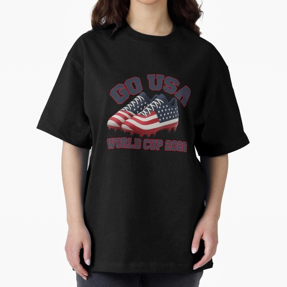 Go Usa. Usa 2026 World Cup 2026 World Cup Soccer Usa Soccer Usa Men Oversized T-Shirt Bring Home FIFA World Cup 2026 USA Canada Mexico with Neymar, Germany Energy, Sports Nostalgia, International Competition, Famous Players and Unforgettable