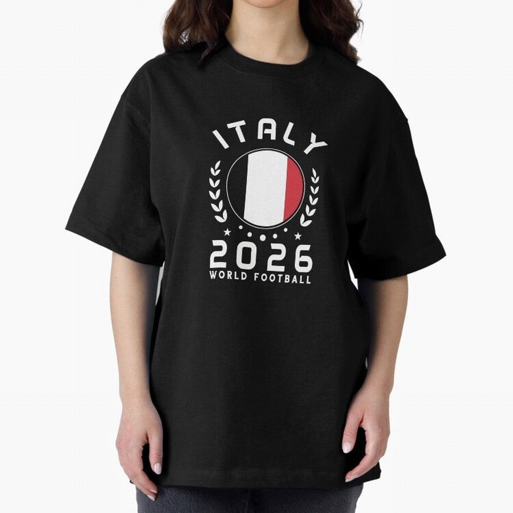 World Cup 2026 Italy Football Fan Italian Supporter T-Shirt_88563599 Oversized T-Shirt Refresh FIFA World Cup 2026 Group Stage Featuring CR7 and Messi, France Energy, Classic Soccer Heritage, Championship Pressure, Fan Loyalty and International