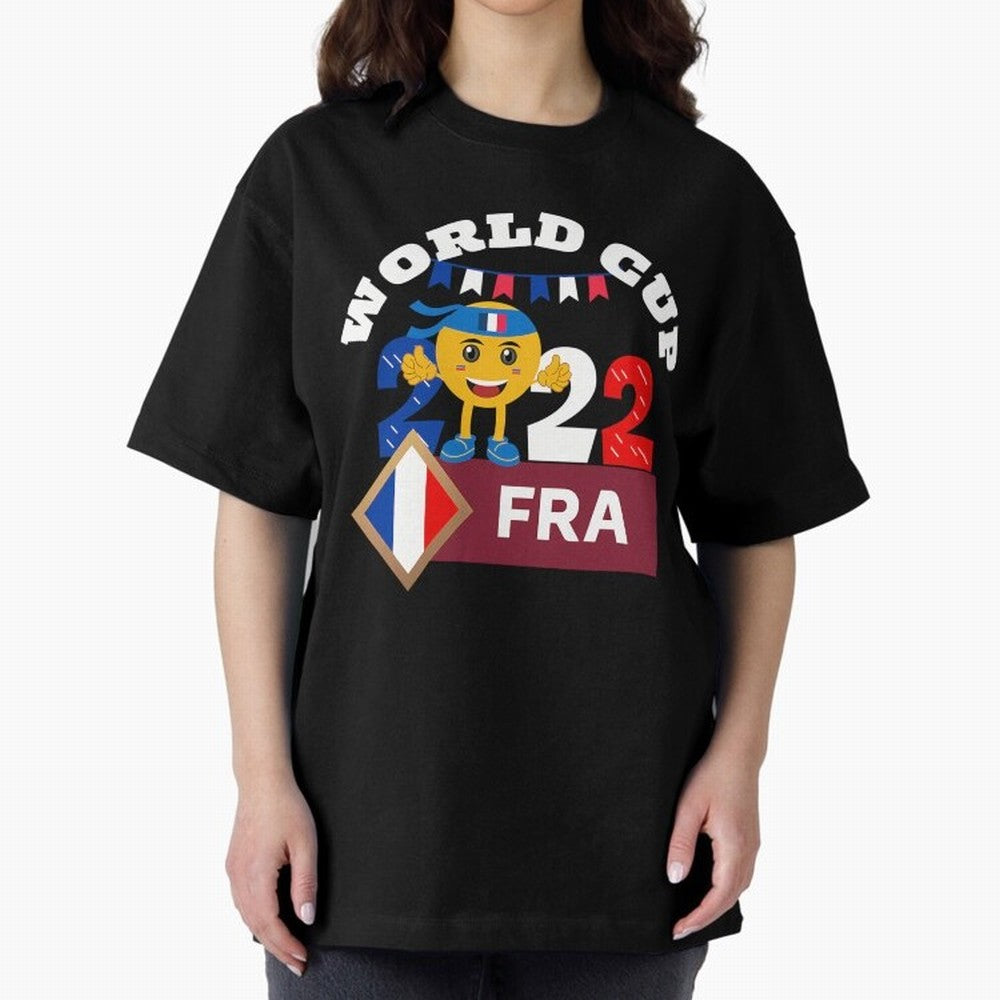 Fifa World Cup 2022. France 2022. Qatar 2022 Oversized T-Shirt Follow Every Goal of Global Football Passion for FIFA World Cup 2026 Group Stage, Made for Cristiano Ronaldo, Haaland and CR7, Spain and Netherlands, Champion Mindset, Group Stage Buzz,