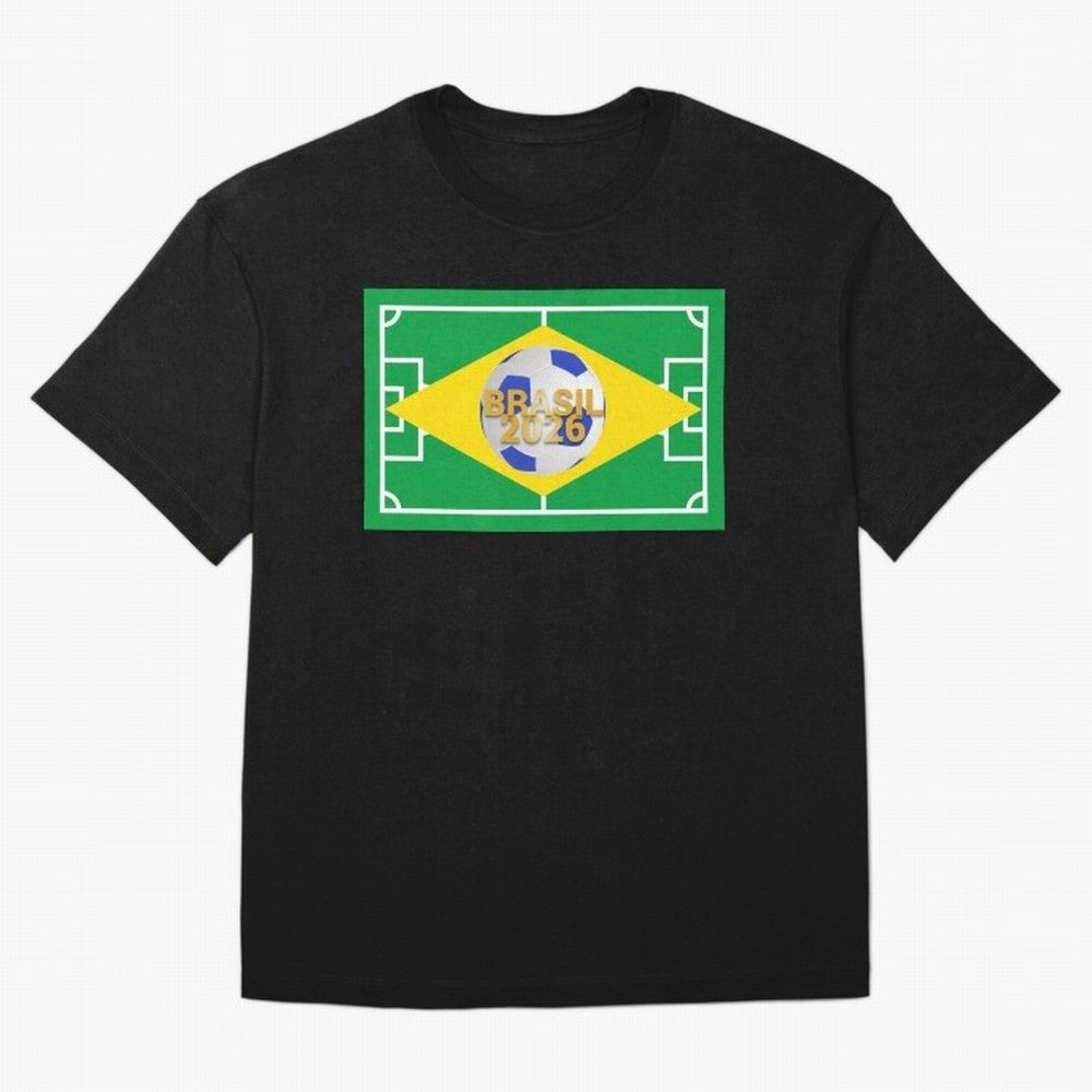 Brazil World Cup 2026 Oversized T-Shirt Support Iconic Players in Match Day Hype around FIFA World Cup 2026, Neymar, Haaland and Cristiano Ronaldo, Argentina, France and Brazil, Football History, Final Match Energy, Crowd Noise and Once in a