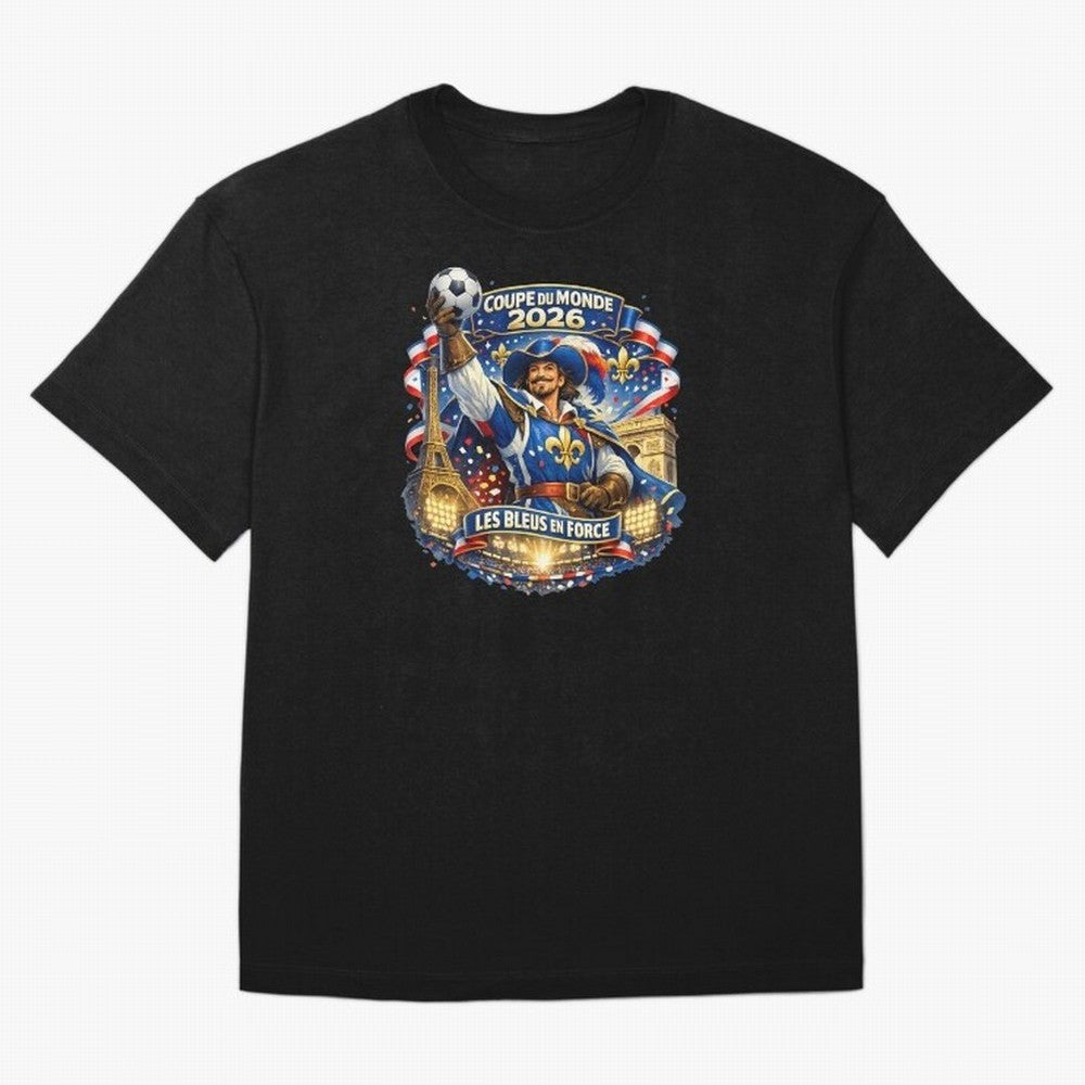 France World Cup 2026 Supporter Oversized T-Shirt Feel the Roar of Match Day Hype around FIFA World Cup 2026 Group Stage, Neymar, France and Portugal, Global Supporter Spirit, Legendary Goals, National Colors and Tournament Celebration; Made for