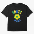 Brazil FIFA world cup 2022 T shirt Oversized T-Shirt Stand Out with Spirit from Global Football Passion for FIFA World Cup 2026 USA Canada Mexico, Capturing Messi and Cristiano Ronaldo, England, Vintage Soccer Flavor, Modern Football Stars,