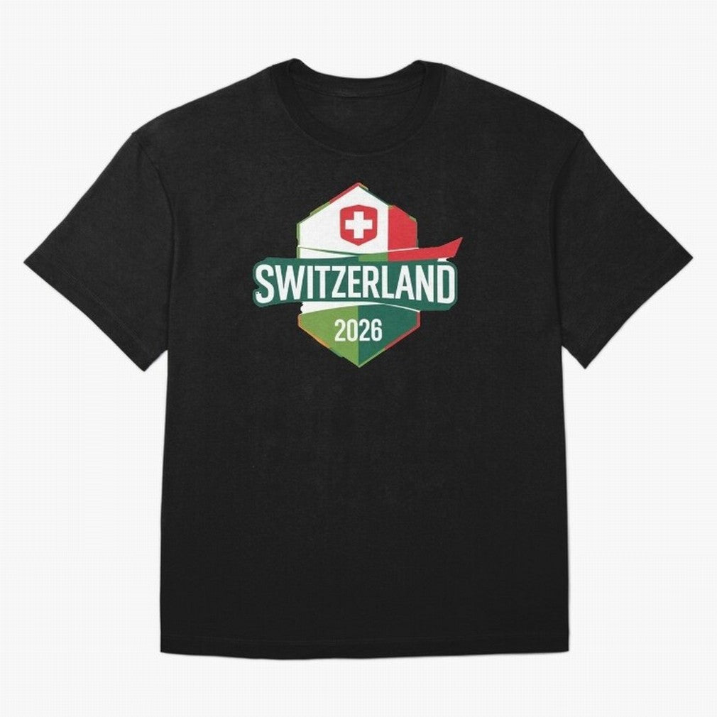 Switzerland WC2026 Oversized T-Shirt Stand Out with Spirit from FIFA World Cup 2026 for Fans of Haaland and Argentina and Brazil, Bringing Football Passion, Legendary Performances, Festival Vibes and Supporter Community; Built for Supporters