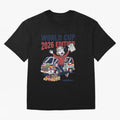 Soccer Mom ¡ª World Cup 2026 Edition V2 Oversized T-Shirt Capture FIFA World Cup 2026 USA Canada Mexico for Fans of Neymar, Haaland and Cristiano Ronaldo and France, Bringing Championship Spirit, Famous Goals, Roaring Crowds and International
