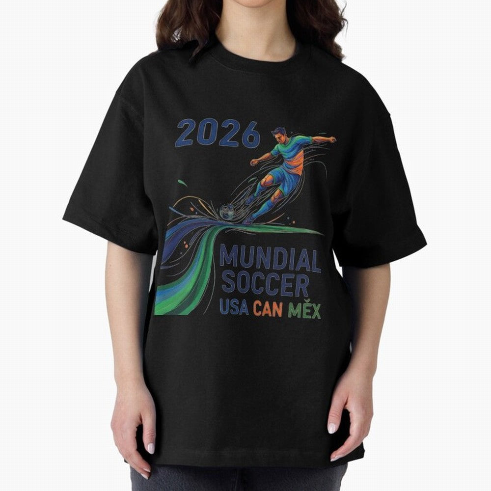 Triangular Goal Art 2026 Oversized T-Shirt Support Your Favorite Stars during FIFA World Cup 2026 for Fans of Cristiano Ronaldo and Germany, Bringing Football History, Final Match Energy, Crowd Noise and Once in a Lifetime Moments; Created for