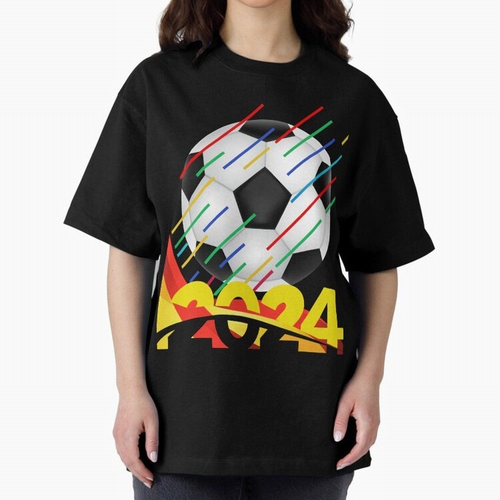 FOOTBALL 2024 Oversized T-Shirt Keep Football History Alive during the FIFA World Cup 2026 Journey through Cristiano Ronaldo, Haaland and CR7 Highlights, Argentina, France and Brazil Pride, Champion Mindset, Group Stage Buzz, Knockout Tension and