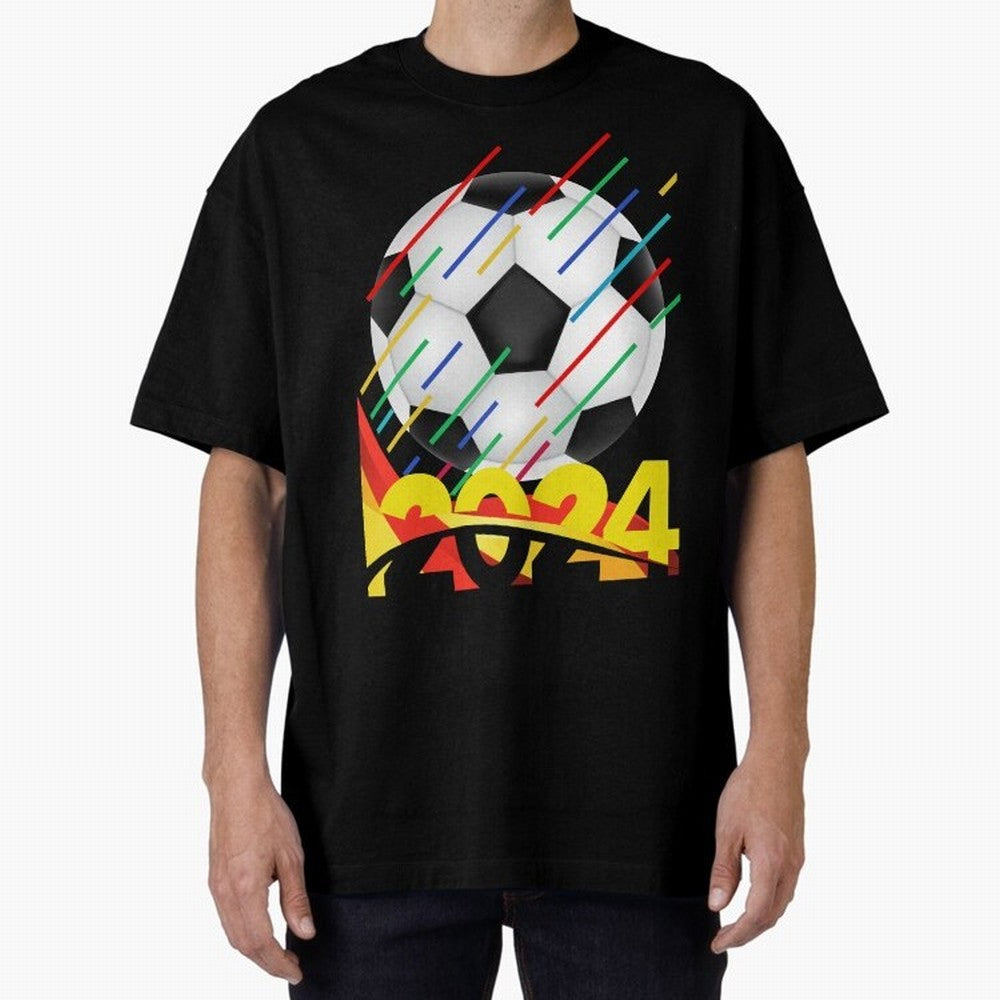 FOOTBALL 2024 Oversized T-Shirt Keep Football History Alive during the FIFA World Cup 2026 Journey through Cristiano Ronaldo, Haaland and CR7 Highlights, Argentina, France and Brazil Pride, Champion Mindset, Group Stage Buzz, Knockout Tension and