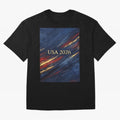 Elevated USA 2026 Soccer Oversized T-Shirt Spotlight FIFA World Cup 2026 Group Stage Highlighting Cristiano Ronaldo, England Energy, Classic Soccer Heritage, Championship Pressure, Fan Loyalty and International Pride; Ideal for Passionate Fans Who