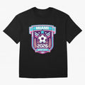 Miami 2026 Host City Emblem Welcoming the World Cup Oversized T-Shirt Make the Season About FIFA World Cup 2026 Group Stage Spirit, Driven by England, France and Netherlands, Neymar, Haaland and Cristiano Ronaldo, Classic Soccer Heritage,