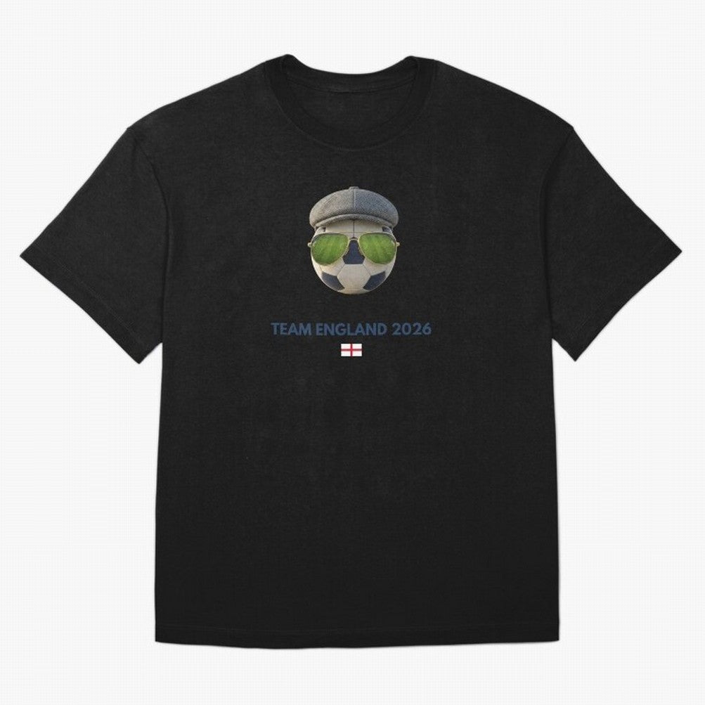 Football Fan Gear: Team England 2026 Oversized T-Shirt Enjoy FIFA World Cup 2026 USA Canada Mexico Spirit, Capturing Brazil, Cristiano Ronaldo, Haaland and CR7, Fan Favorite Moments, National Team Passion, Big Match Drama and Soccer History;