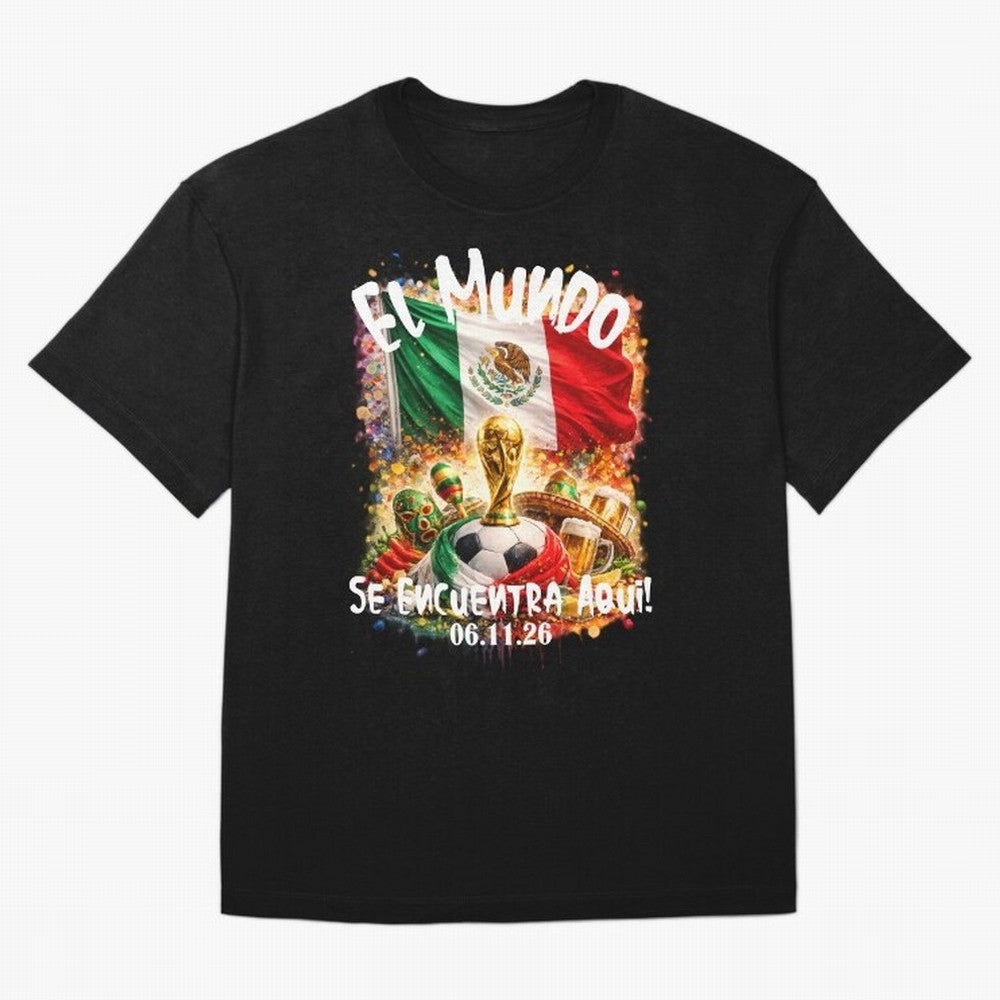 World Cup 2026 Oversized T-Shirt Experience the Global Stage of FIFA World Cup 2026 Group Stage for Fans of Messi, Neymar and Mbappe and England, France and Netherlands, Bringing Stadium Memories, Football Loyalty, International Chants and