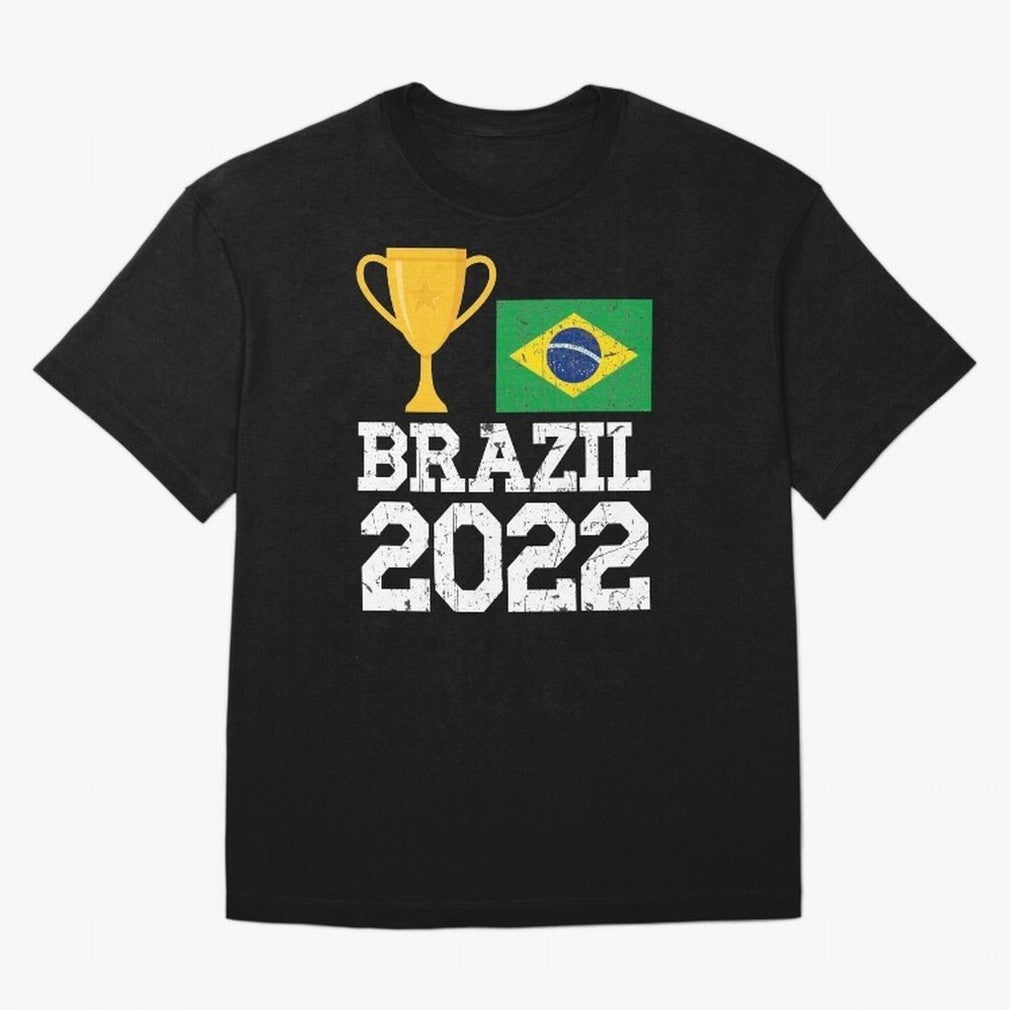 Brazil Soccer Team Fan Football Brazilian Flag 2022 T-Shirt - Brazil T shirt Soccer - Brazil Flag Vintage - Brazilian Oversized T-Shirt Carry the Dream of Match Day Hype around FIFA World Cup 2026 Group Stage, Haaland and Mbappe, Spain and
