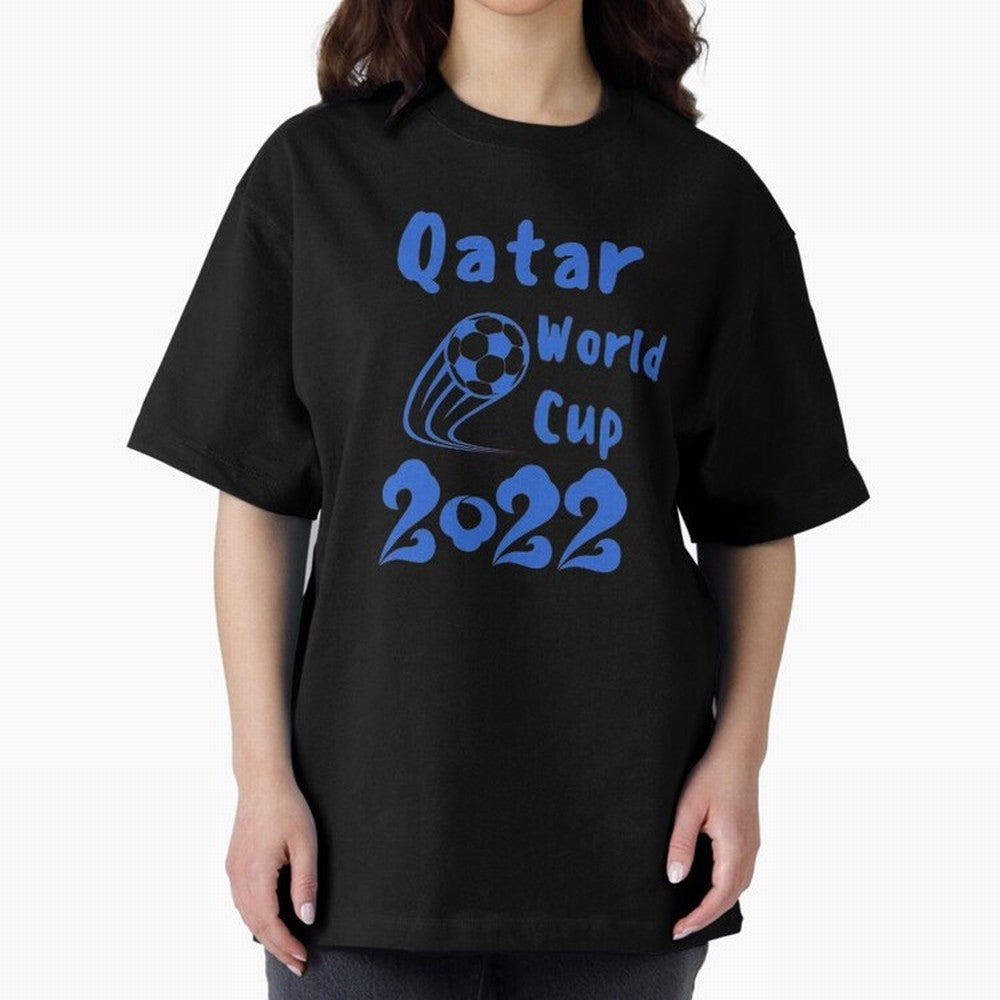 qatar world cup 2022 Oversized T-Shirt Represent Football Lovers during Global Football Passion for FIFA World Cup 2026, Filled with Mbappe and Neymar, Portugal, Spain and Germany, Champion Mindset, Group Stage Buzz, Knockout Tension and Passionate