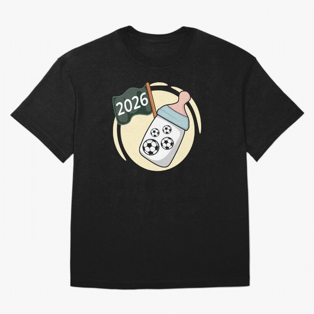 Baby 2026 FOOTBALL Oversized T-Shirt Bring Retro Soccer Energy to FIFA World Cup 2026 USA Canada Mexico Spirit, Centered on Germany, Mbappe, Football History, Final Match Energy, Crowd Noise and Once in a Lifetime Moments; Great for Supporters Who