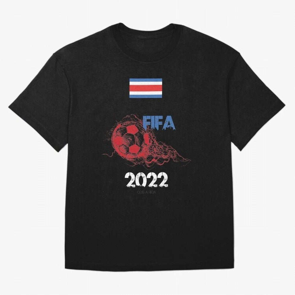 World Cup Qatar 2022 Costa Rica Oversized T-Shirt Support Your Favorite Stars during Match Day Hype around FIFA World Cup 2026 Group Stage, Messi and Cristiano Ronaldo, Argentina, France and Brazil, Sports Nostalgia, International Competition,