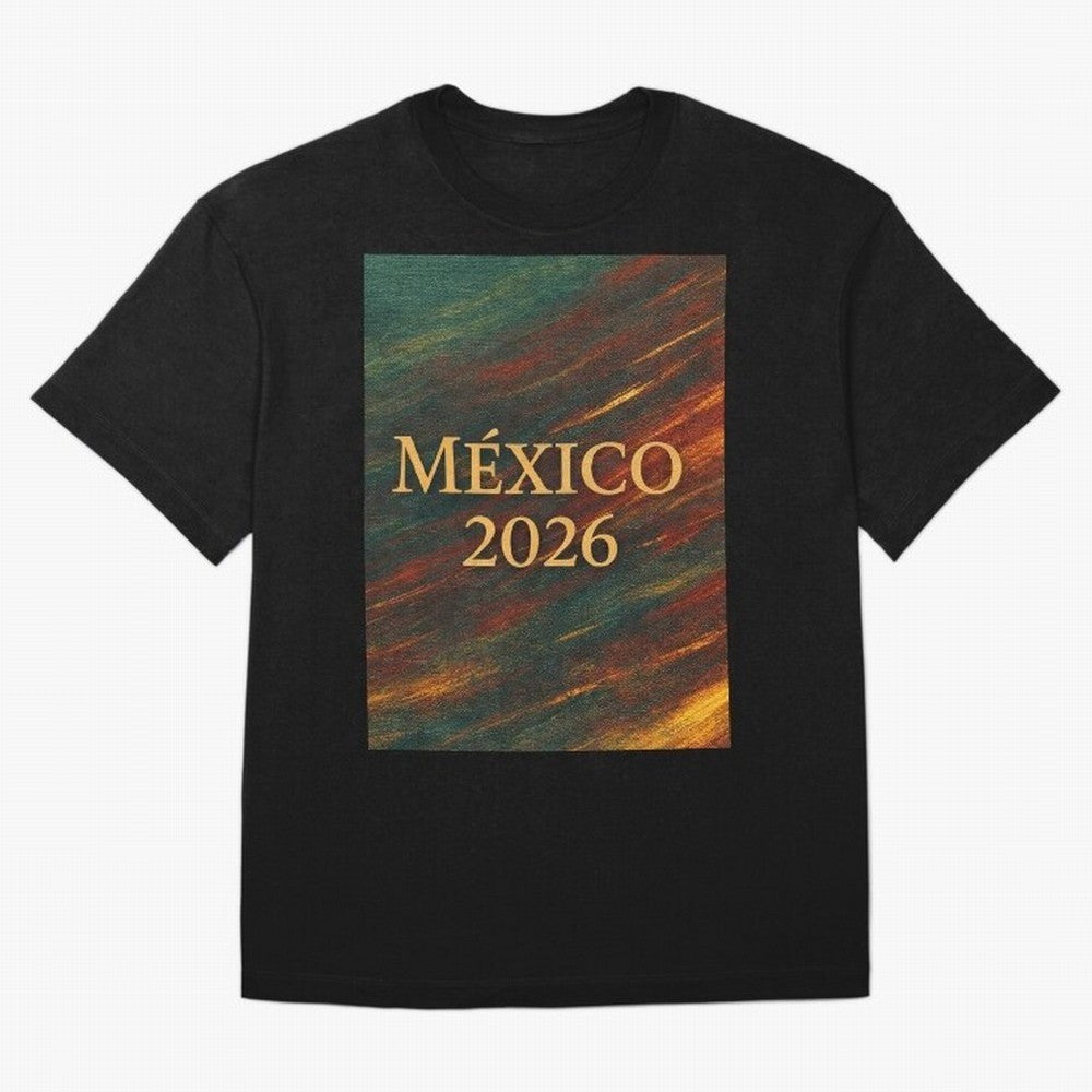 Mexico 2026 Arc of Color - Elegant and Luxury Design for Soccer Fans Oversized T-Shirt Show Up for the Glory of FIFA World Cup 2026 Group Stage for Fans of Neymar, Haaland and Cristiano Ronaldo and Brazil, Portugal and Argentina, Bringing Stadium