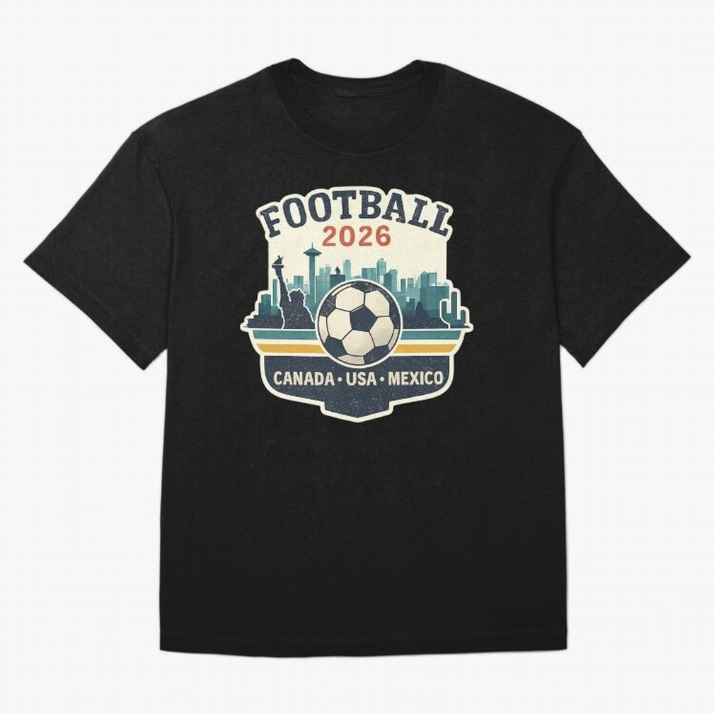 Football 2026 One World One Goal Oversized T-Shirt Keep Football History Alive during FIFA World Cup 2026 Group Stage for Fans of Messi and Netherlands, Bringing Goal Celebration Energy, Supporter Heritage, Football Icons and Worldwide Tournament