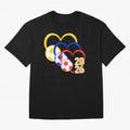Football 2026 Hearts Colombia Sports Design Oversized T-Shirt Stand with FIFA World Cup 2026 Spirit, Capturing England, France and Netherlands, Messi, CR7 and Mbappe, Match Day Excitement, Supporter Culture, Golden Goals and Global Football