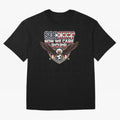 Soccer Now We Care 2026 USA Shirt Funny American Soccer Fan Patriotic World Football Design Oversized T-Shirt Bring World Football Passion into FIFA World Cup 2026 USA Canada Mexico for Fans of Neymar and Netherlands, Bringing Sports Nostalgia,