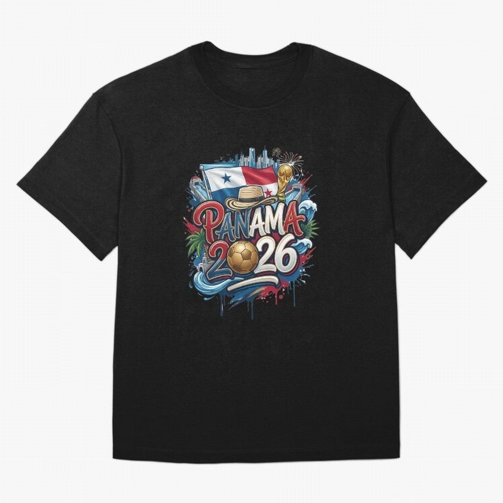 Panama World Cup 2026 Football Legacy Oversized T-Shirt Carry National Pride through FIFA World Cup 2026 USA Canada Mexico Celebrating Neymar, Haaland and Cristiano Ronaldo, England, France and Netherlands Energy, Fan Favorite Moments, National