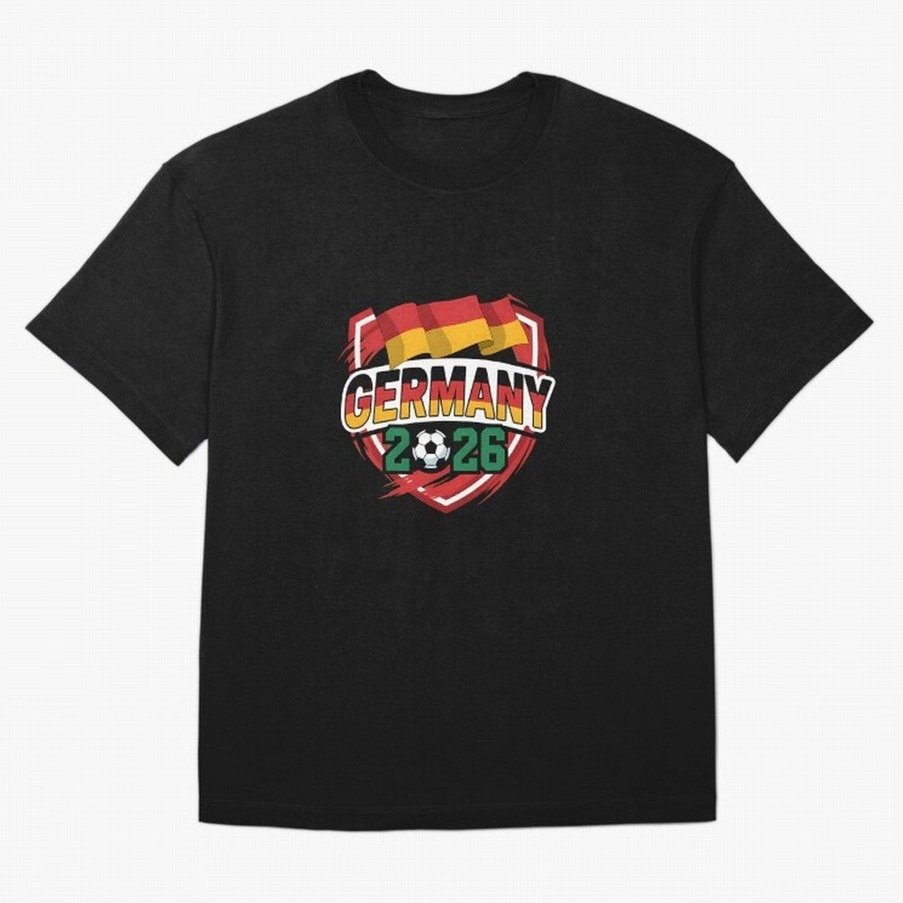 Germany World Cup 2026 Germany Football Oversized T-Shirt Relive the FIFA World Cup 2026 USA Canada Mexico Journey through CR7 and Messi Highlights, Brazil, Portugal and Argentina Pride, Sports Nostalgia, International Competition, Famous Players