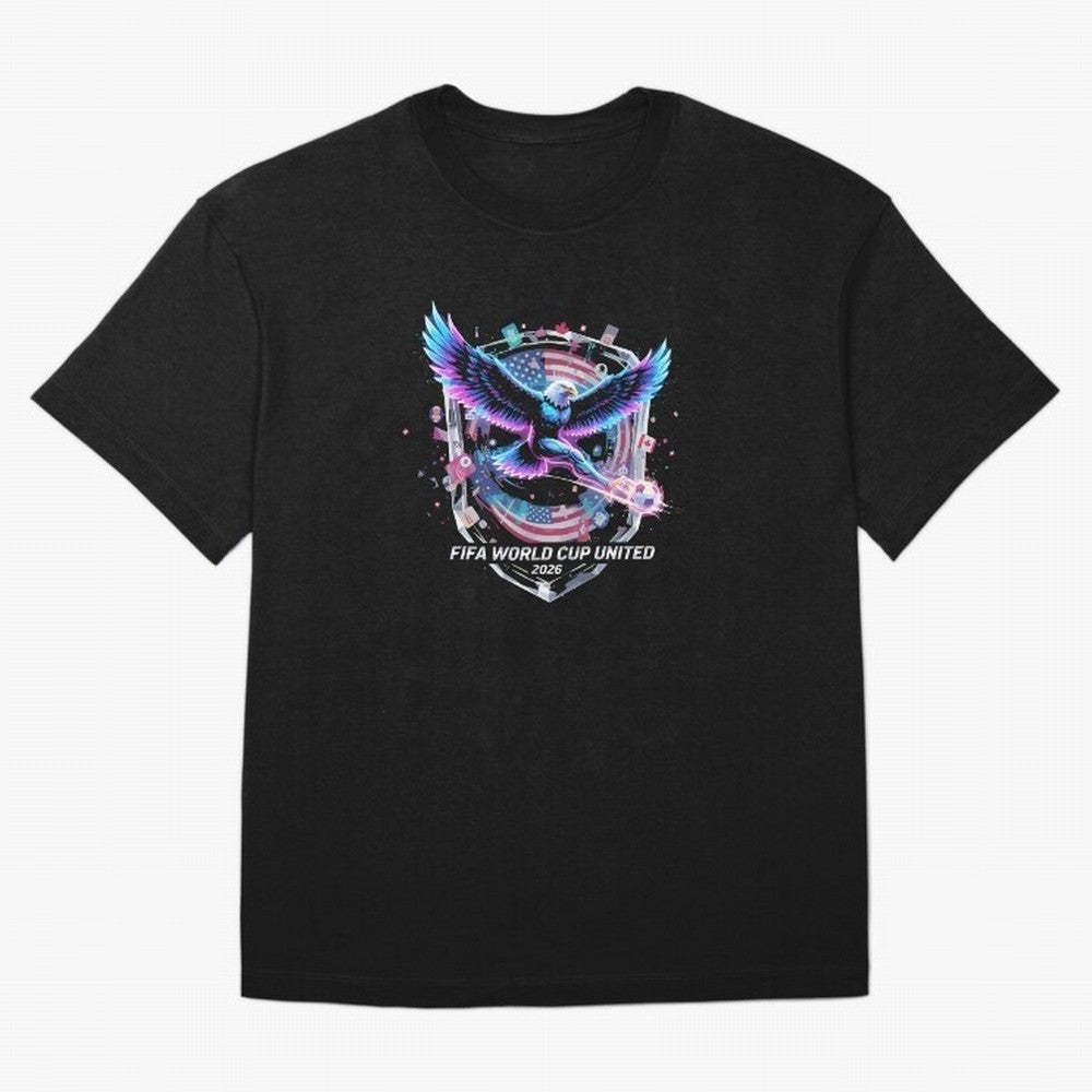 FIFA World Cup 2026 United Eagle Soccer Art T-Shirt_86867742 Oversized T-Shirt Show Love for Legendary Goals in FIFA World Cup 2026 Highlighting Neymar, England Energy, Football Festival Excitement, Trophy Ambitions, Country Rivalries and Star