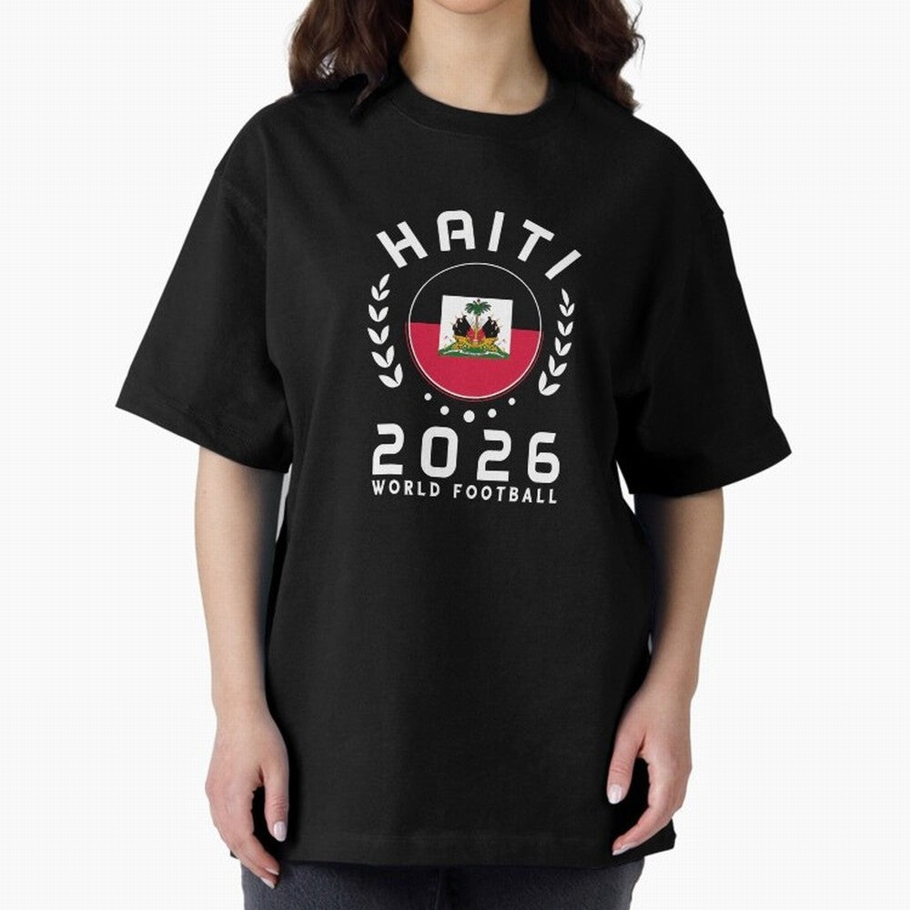 World Cup 2026 Haiti Football Fan Haitian Supporter T-Shirt_84687246 Oversized T-Shirt Feel the Roar of the FIFA World Cup 2026 USA Canada Mexico Journey through Messi Highlights, Argentina and Brazil Pride, Stadium Memories, Football Loyalty,
