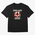 Front Print England Soccer World Cup 2026 - English Fan Gift T-Shirt_84562392 Oversized T-Shirt Celebrate Football Heritage in Match Day Hype around FIFA World Cup 2026 Group Stage, Cristiano Ronaldo, Haaland and CR7, Spain, Game Day Rituals,
