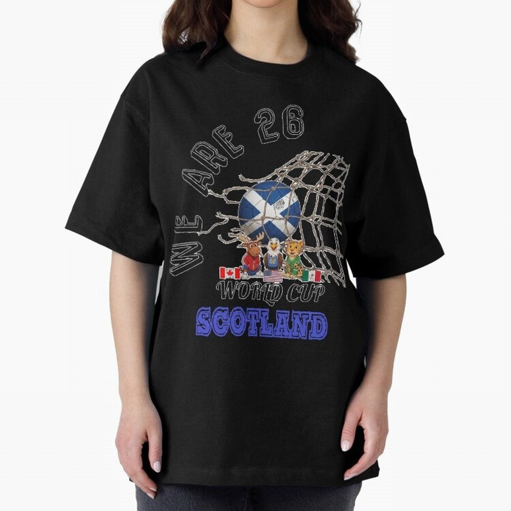 World cup 26 - Scotland Oversized T-Shirt Treasure Match Day Hype around FIFA World Cup 2026, Neymar, England, Football Passion, Legendary Performances, Festival Vibes and Supporter Community; Perfect for Supporters Who Want Bold Football Energy,