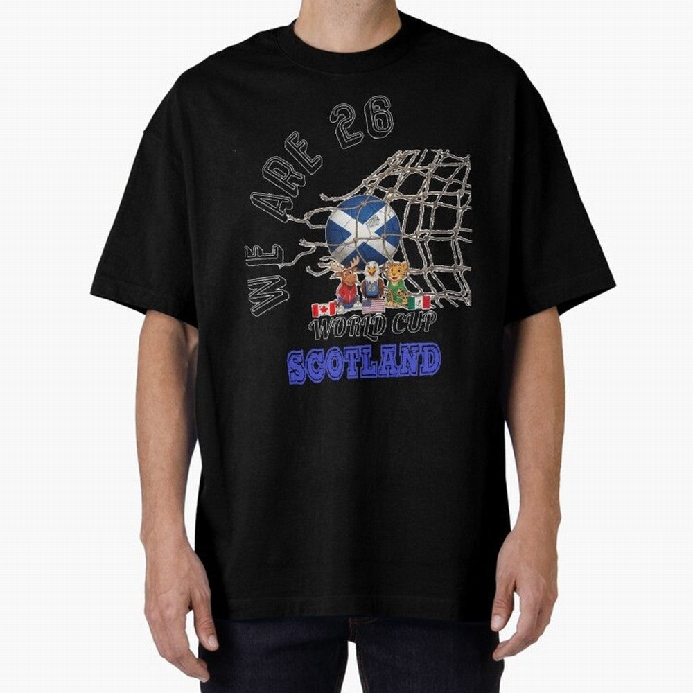 World cup 26 - Scotland Oversized T-Shirt Treasure Match Day Hype around FIFA World Cup 2026, Neymar, England, Football Passion, Legendary Performances, Festival Vibes and Supporter Community; Perfect for Supporters Who Want Bold Football Energy,