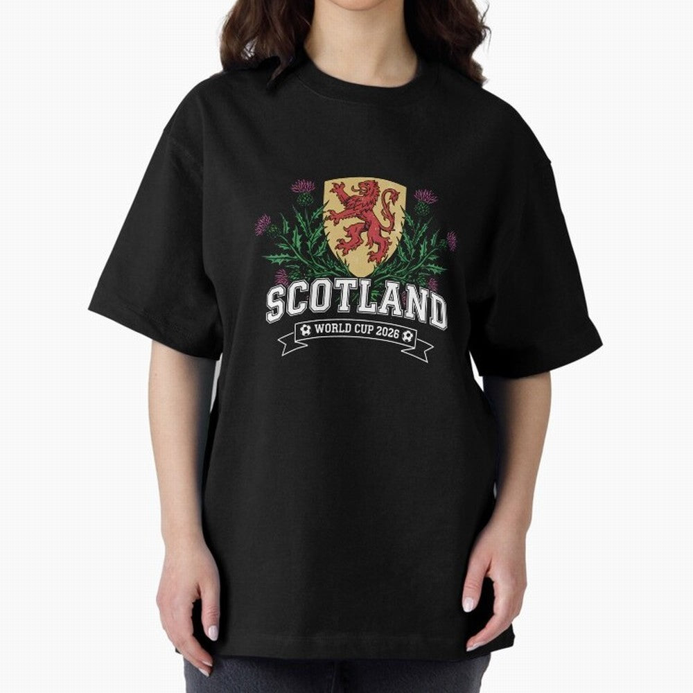 Scotland World Cup 2026 - Tartan Army Football Fan, USA Mexico Canada, Sports Souvenir T-Shirt_84153702 Oversized T-Shirt Experience the Global Stage of Match Day Hype around FIFA World Cup 2026 USA Canada Mexico, Messi, Neymar and Mbappe, France,