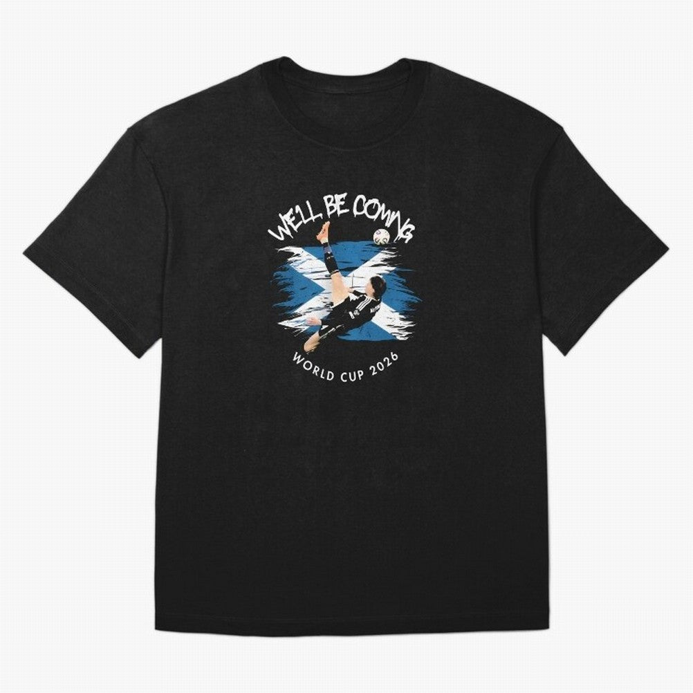 We'll be coming 2026 - Scotland World Cup 2026 ¨C Tartan Army Returns T-Shirt_83870657 Oversized T-Shirt Share the Excitement of FIFA World Cup 2026 USA Canada Mexico for Fans of Messi and Spain, Bringing Champion Mindset, Group Stage Buzz,
