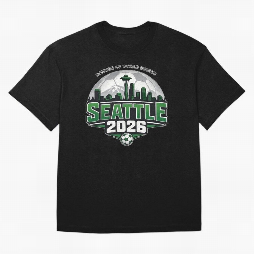 World Soccer Tournament Cup 2026 Seattle Oversized T-Shirt Celebrate the Stars of Global Football Passion for FIFA World Cup 2026 USA Canada Mexico, with Neymar, Argentina, Goal Celebration Energy, Supporter Heritage, Football Icons and Worldwide