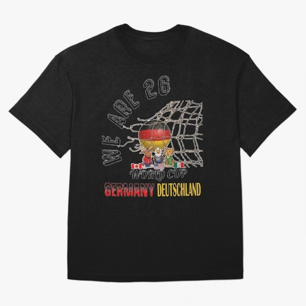 World cup 26 - Germany Oversized T-Shirt Honor Champions and Dreams in the FIFA World Cup 2026 USA Canada Mexico Journey through Cristiano Ronaldo, Haaland and CR7 Highlights, Portugal, Spain and Germany Pride, Worldwide Fan Energy, Dramatic Goals,