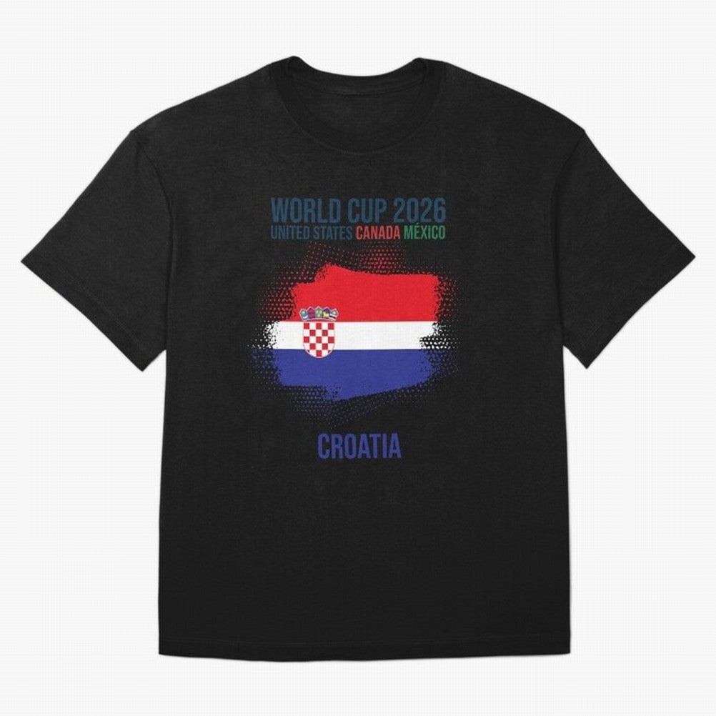 CROATIA WORLD CUP 2026 Oversized T-Shirt Share Match Day Hype around FIFA World Cup 2026, Messi and Cristiano Ronaldo, Brazil, Goal Celebration Energy, Supporter Heritage, Football Icons and Worldwide Tournament Joy; Great for Supporters Who Love