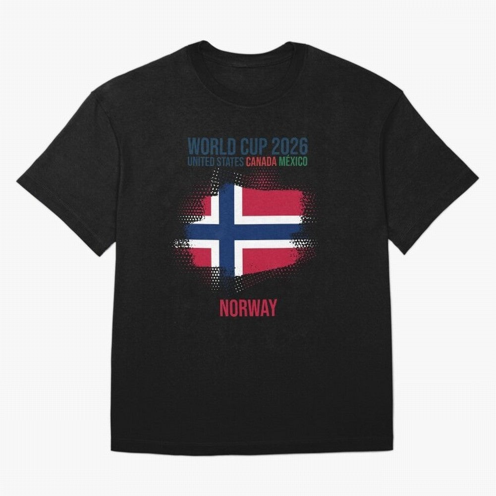 NORWAY WORLD CUP 2026 Oversized T-Shirt Make Your Look Match the FIFA World Cup 2026 USA Canada Mexico Journey through CR7 Highlights, England and Germany Pride, Sports Nostalgia, International Competition, Famous Players and Unforgettable