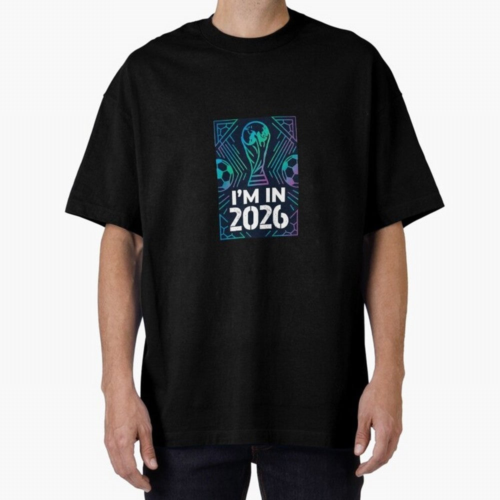 World Cup 2026 Oversized T-Shirt Turn Football Passion into FIFA World Cup 2026 Celebrating Messi and Cristiano Ronaldo, Spain Energy, Global Supporter Spirit, Legendary Goals, National Colors and Tournament Celebration; Great for Supporters Who