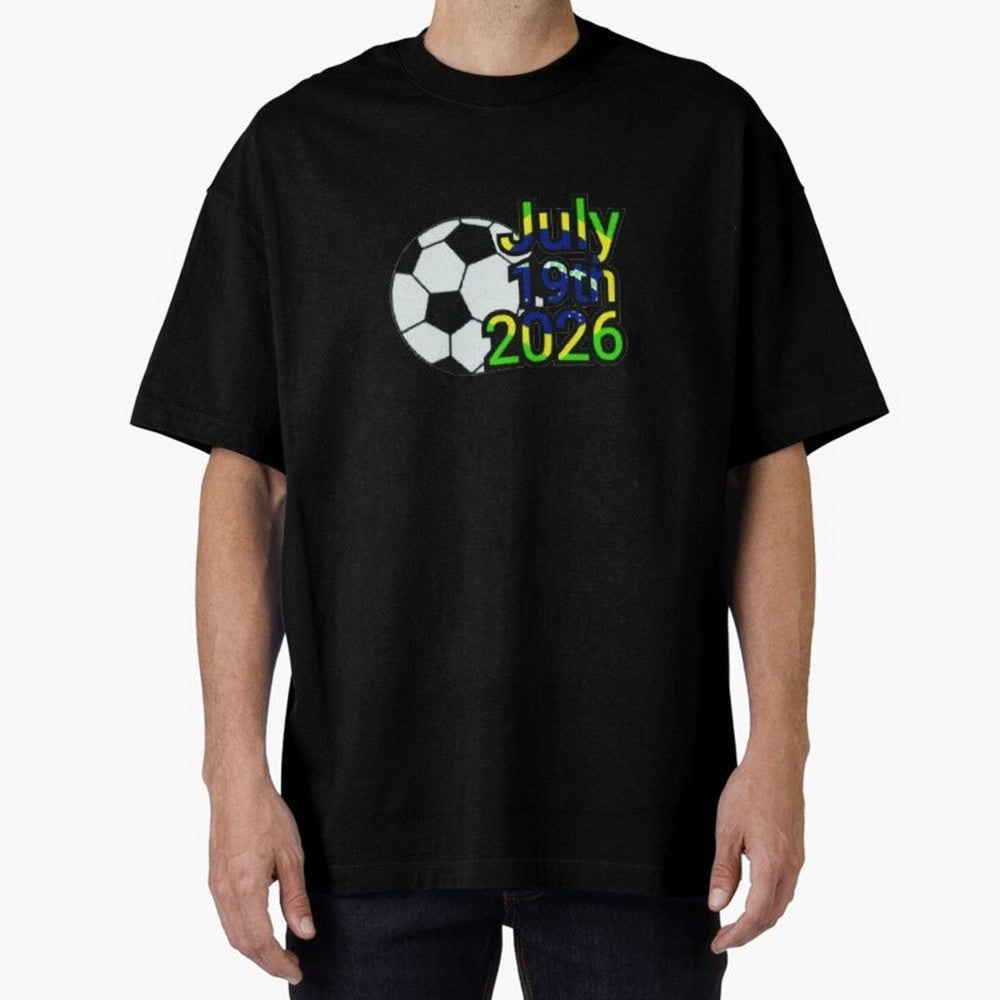 USA 2026- Brazil Oversized T-Shirt Bring World Football Passion into Match Day Hype around FIFA World Cup 2026, Cristiano Ronaldo, Argentina and Brazil, Football History, Final Match Energy, Crowd Noise and Once in a Lifetime Moments; Ideal for